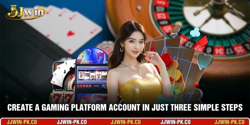 Create a gaming platform account in just three simple steps